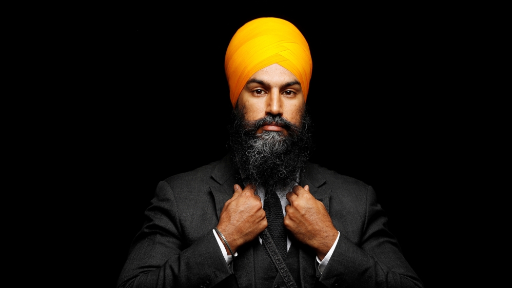 Mark Blinch Jagmeet Singh photo Reuters