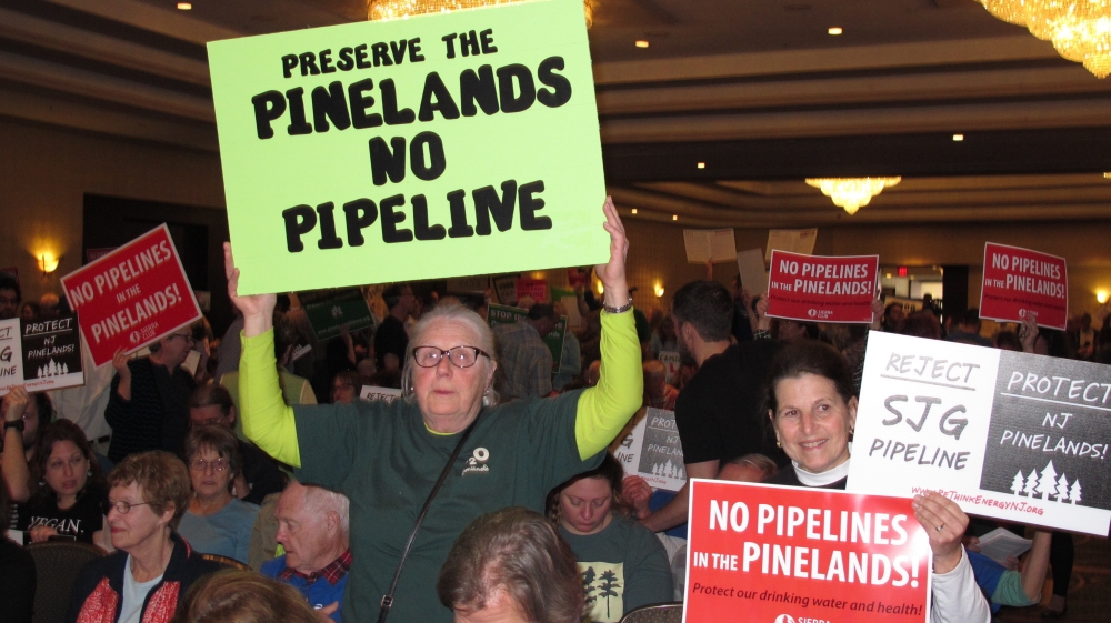Pipeline in Pineland protest AP