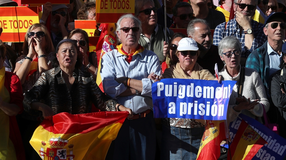 Catalan crisis - pro-unity rally