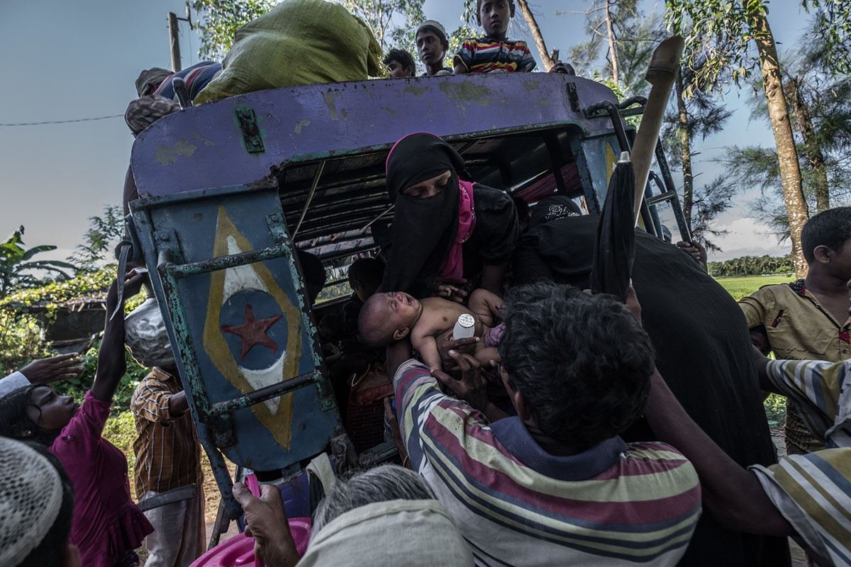 Laila, tracing her journey as she fled to Bangladesh