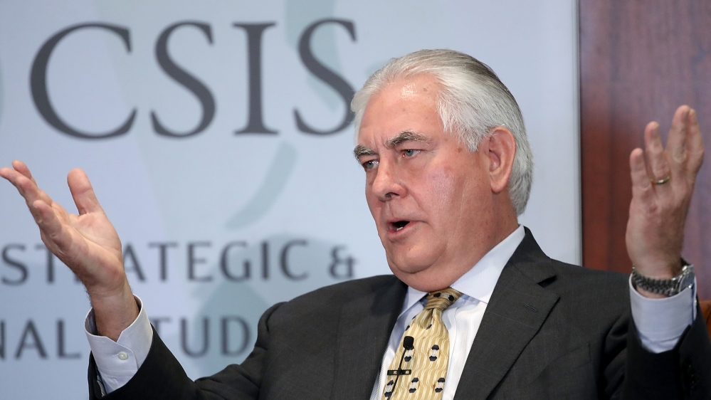 Secretary Of State Rex Tillerson Discusses US-India Relations At CSIS