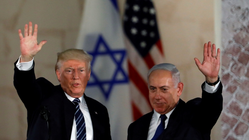 Trump Netanyahu in Jerusalem Reuters