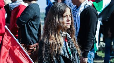 Janna Jihad, 11, has been described as the youngest journalist in Palestine [Jaclynn Ashly/Al Jazeera]