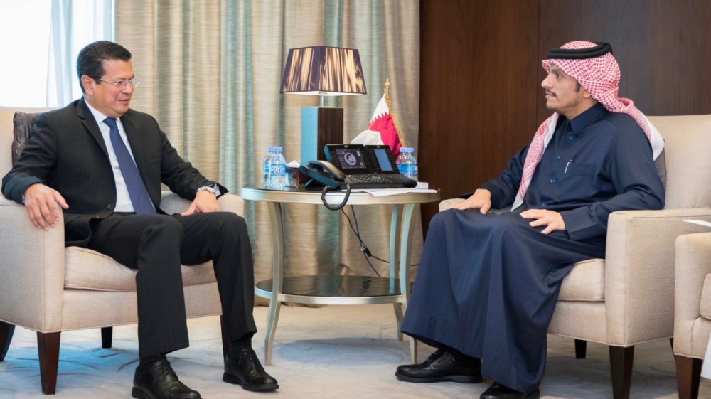 Qatar Foreign Minister - El Salvador Foreign Minister