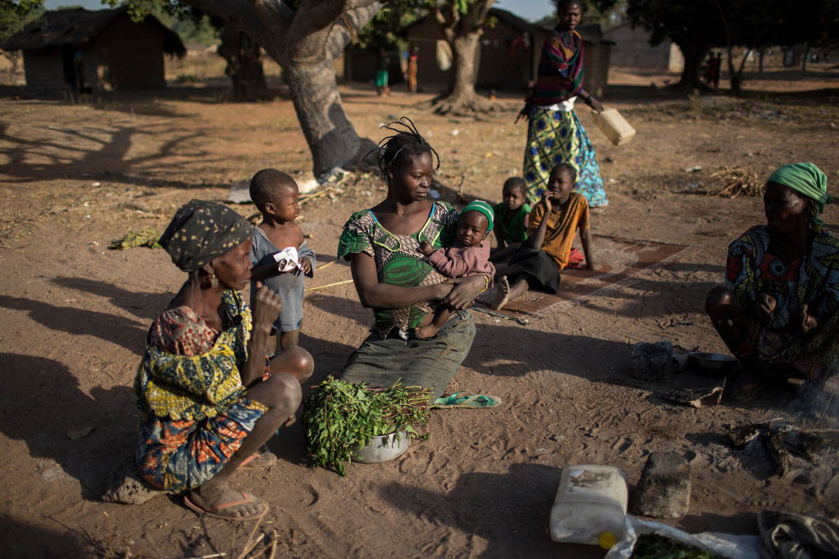Many of the IDPs in Paoua town have taken shelter near Avenue Church, Paoua, Central African Republic, January 31, 2018. “One of the current risks is that the displaced population is not going to retu