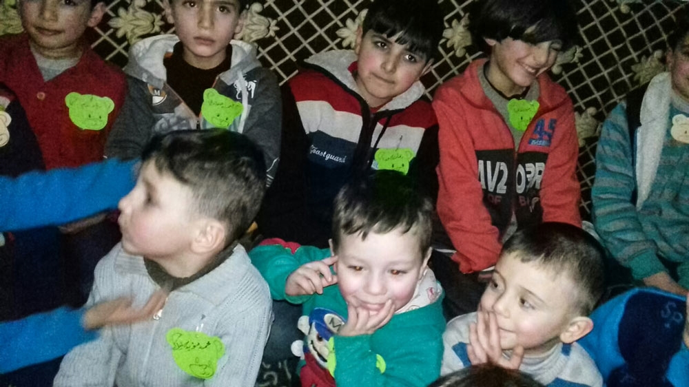 Basement schools in Douma, Eastern Ghouta