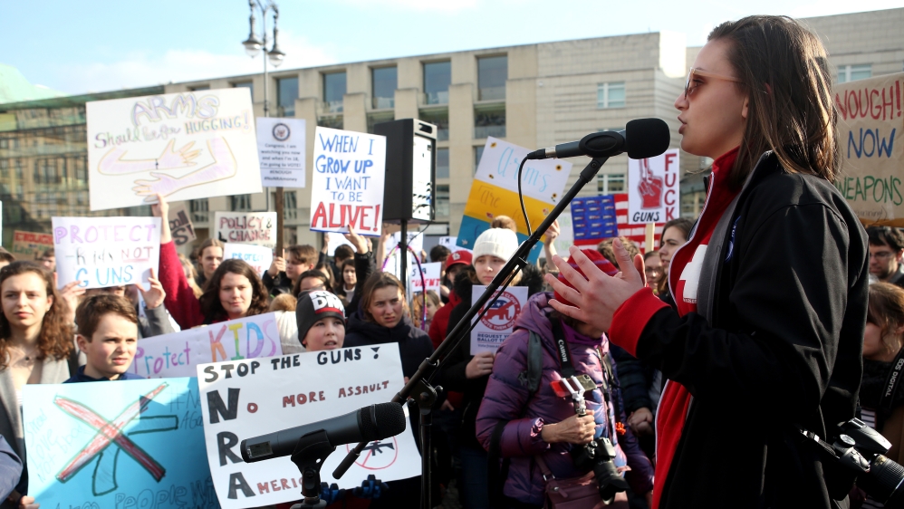A sister march has also been held in Berlin [Adam Berry/Getty Images]