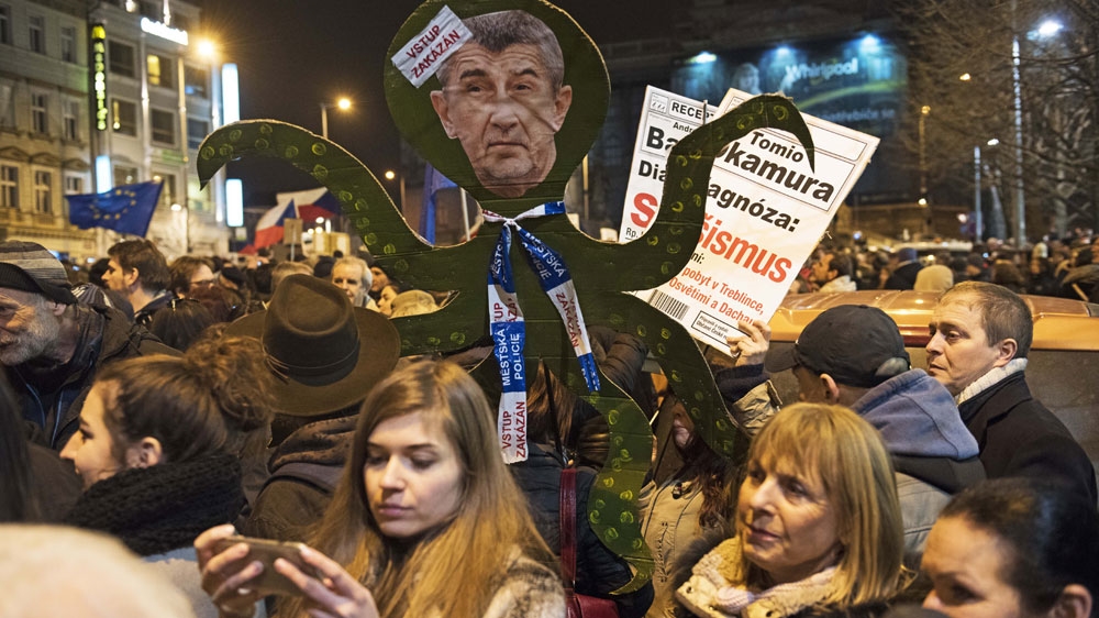 Prague Czech Republic protest