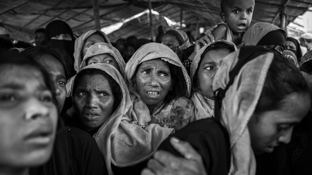Hundreds of Rohingya villages were torched in Myanmar's Rakhine State [Kevin Frayer/Getty Images]