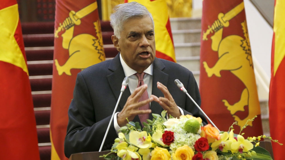 Sri Lankan Prime Minister Ranil Wickremesinghe