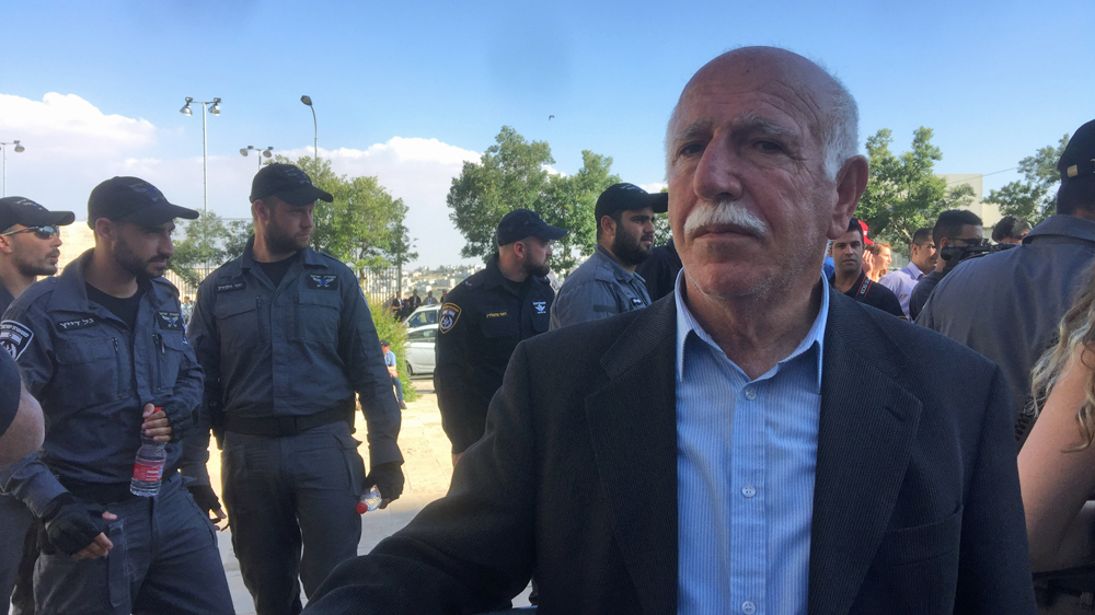 Fadel Tahboub, a Jerusalem resident, said Israelis are involved in war crimes against an 'isolated, unarmed population' [Linah Alsaafin/Al Jazeera]