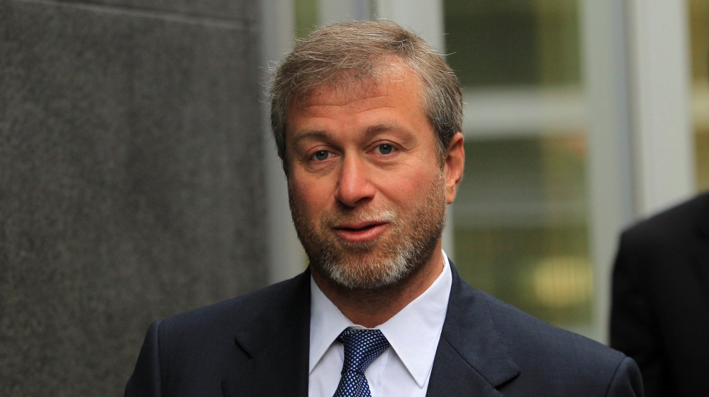 Russian billionaire and owner of Chelsea football club Roman Abramovich arrives at Commercial Court in London