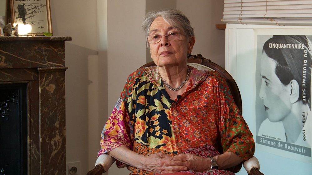 Christine Delphy was a sociology researcher during the uprising in May 1968 [Morade Azzouz/Al Jazeera]