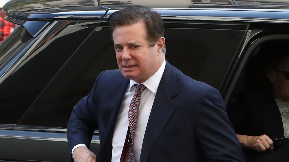 Former Trump campaign manager Paul Manafort arrives at the E Barrett Prettyman US Courthouse for a hearing on June 15, 2018, in Washington [File: Mark Wilson/AFP]