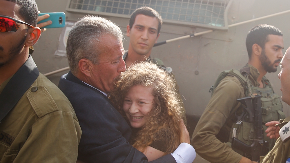 Tamimi's case drew international condemnation [Nasser Shiyoukhi/AP Photo] 