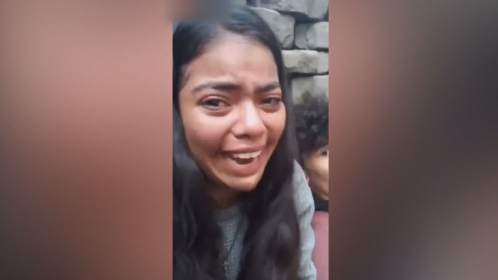 The images streamed live on Facebook showed the students taking cover in the campus [UGC]