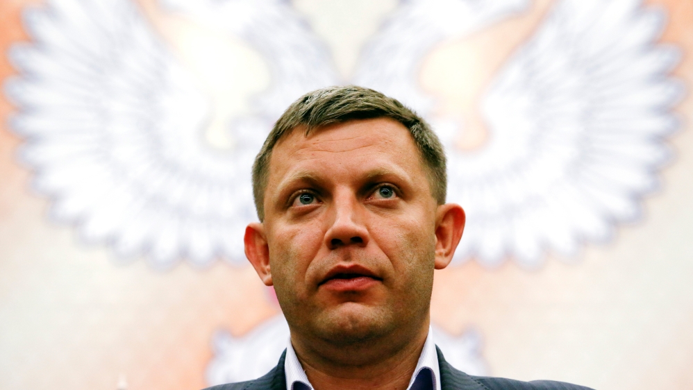 FILE PHOTO: Head of the self-proclaimed Donetsk People''s Republic Alexander Zakharchenko attends the first session of the new local parliament in Donetsk