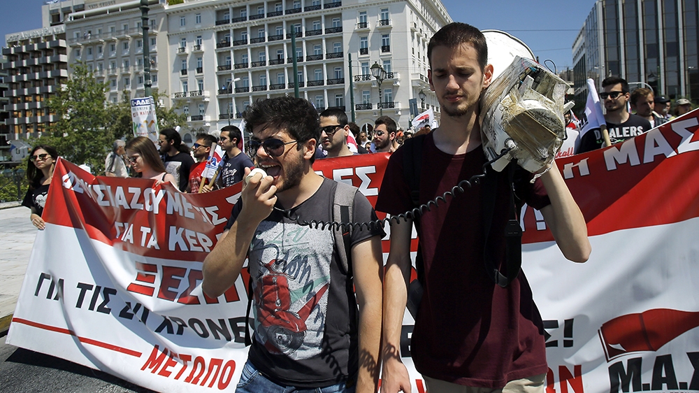 Greece is done with the bailout. Young people say crisis not over