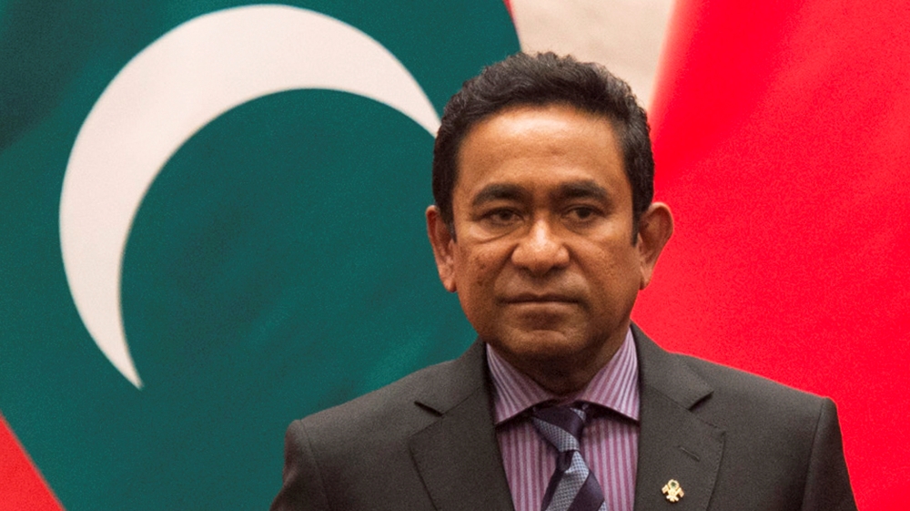 FILE PHOTO: Maldives President Abdulla Yameen attends a meeting in Beijing