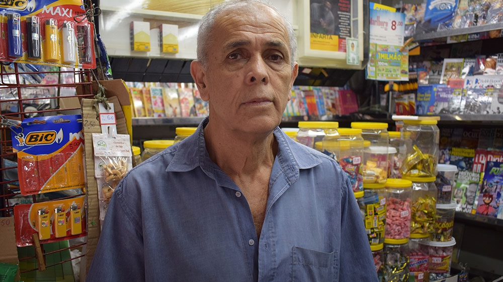 Pedro Gomes said he would vote for Haddad as he is 'more qualified' than Bolsonaro [David Child/Al Jazeera]