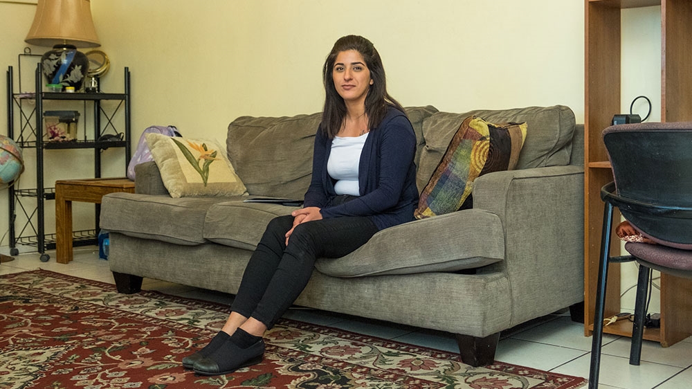 Manal Martinez-Al Joborri said she feels it's special to be able to cast her vote as an Arab-American [Eline van Nes/Al Jazeera]