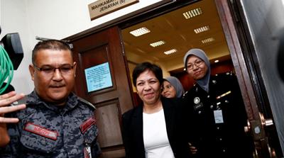 Australian Maria Elvira Pinto Exposto was sentenced to death in May for drug trafficking [Lai Seng Sin/Reuters] 