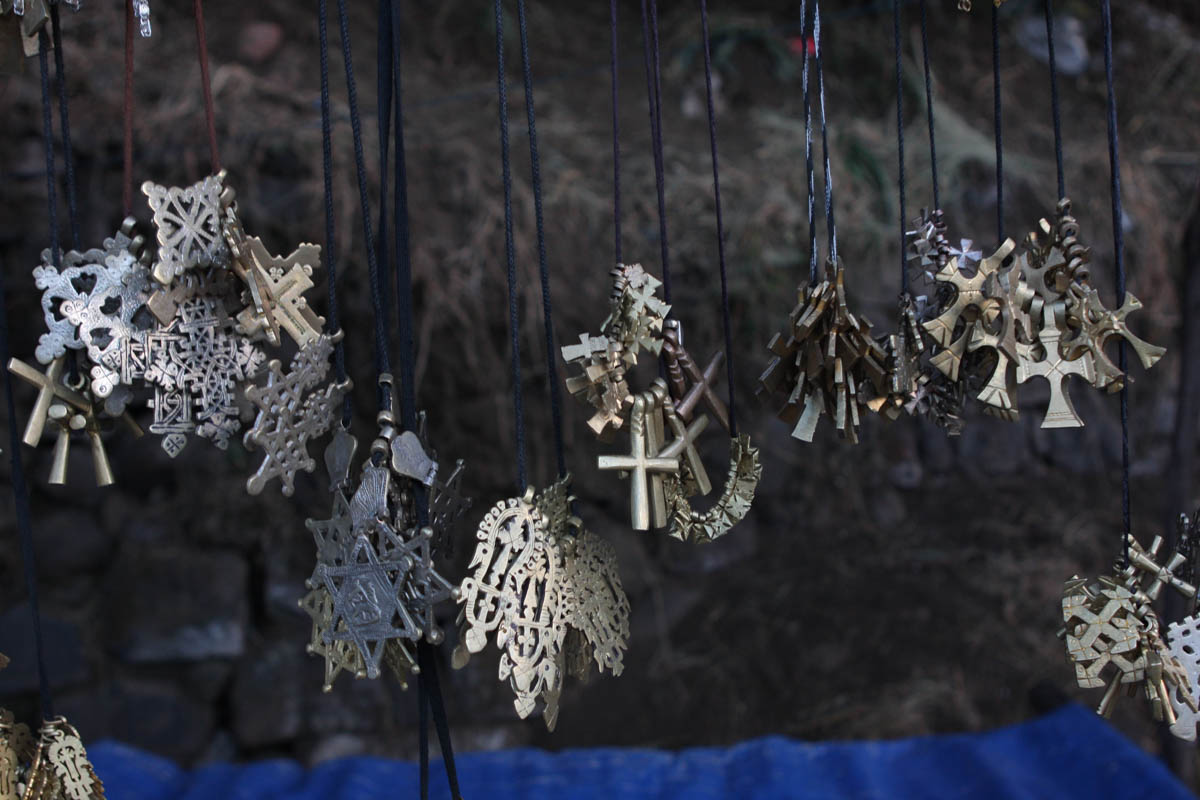 The churches sustain a thriving cottage industry that caters to b