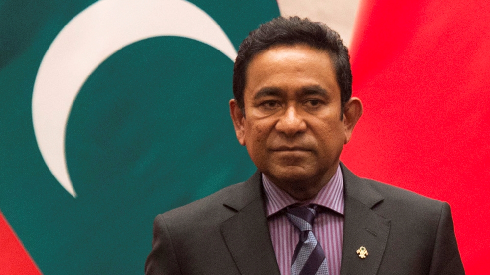 Former President Abdulla Yameen was convicted of money laundering and sentenced to five years in prison last year