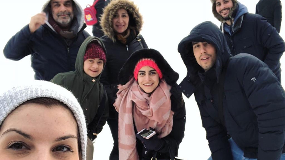Nina with her family in Borovets, Bulgaria [Al Jazeera]