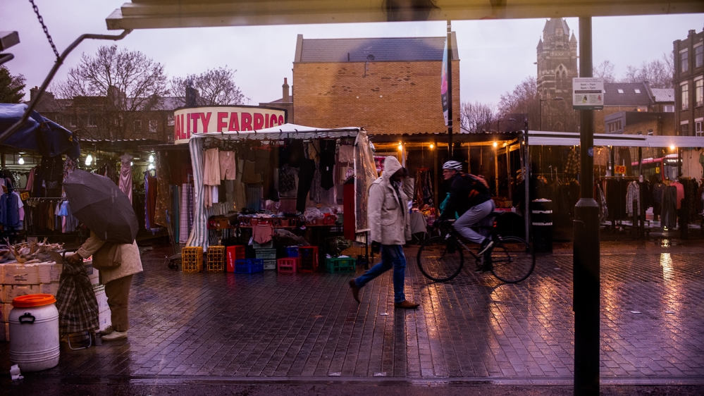 Beatrice, who grew up in Togo and became a British citizen in 2003, studied fashion and now trains women who cannot afford to attend university in dressmaking [Jose Sarmento Matos/Al Jazeera]