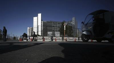 The centre where Ghosn is held. It is common for suspects in Japan to spend months in detention before their trial [Eugene Hoshiko/AP]