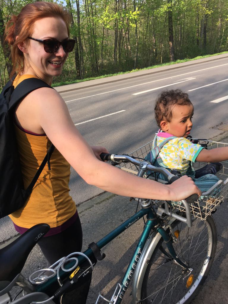 Amelie Fischer moved to Neukolln in 2013 for the affordable rents and spacious apartments [Sumi Somaskanda/Al Jazeera]  