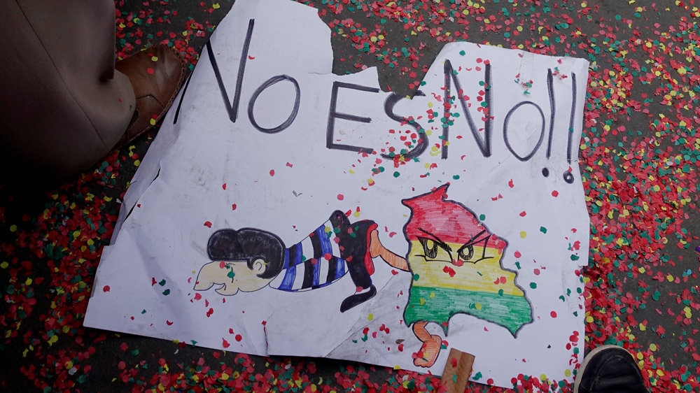 Protests against Evo Morales have grown ahead of October's presidential elections [File: David Mercado/Reuters]