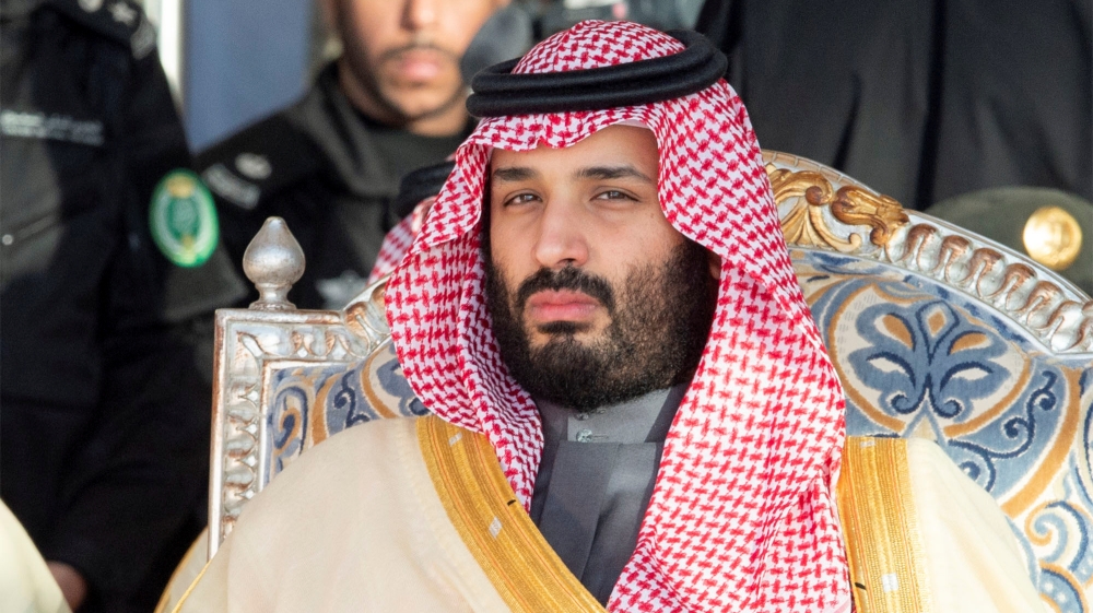 Saudi Arabia''s Crown Prince Mohammed bin Salman attends a graduation ceremony for the 95th batch of cadets from the King Faisal Air Academy in Riyadh