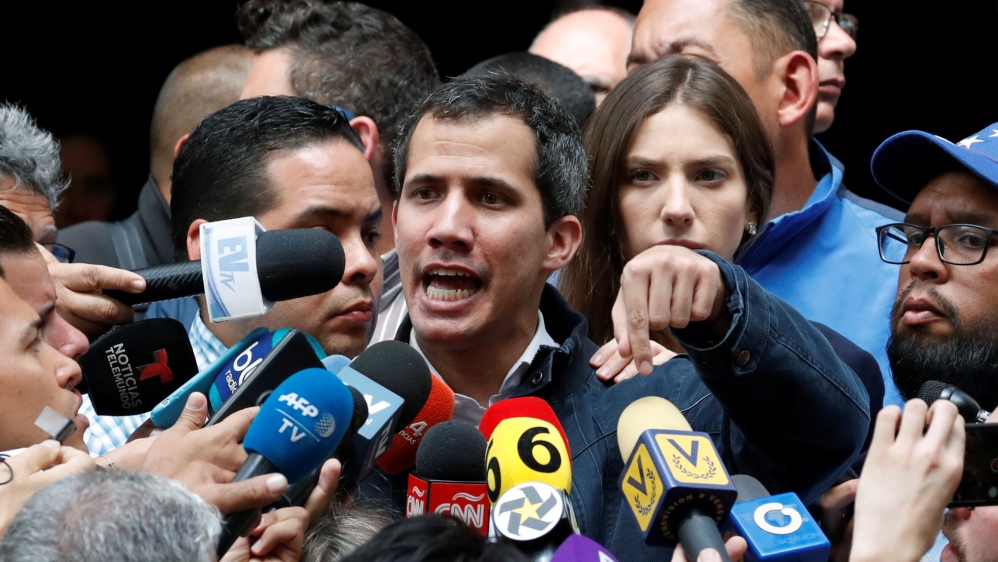 Opposition leader Juan Guaido believes a peaceful transition can be achieved [File: Reuters]