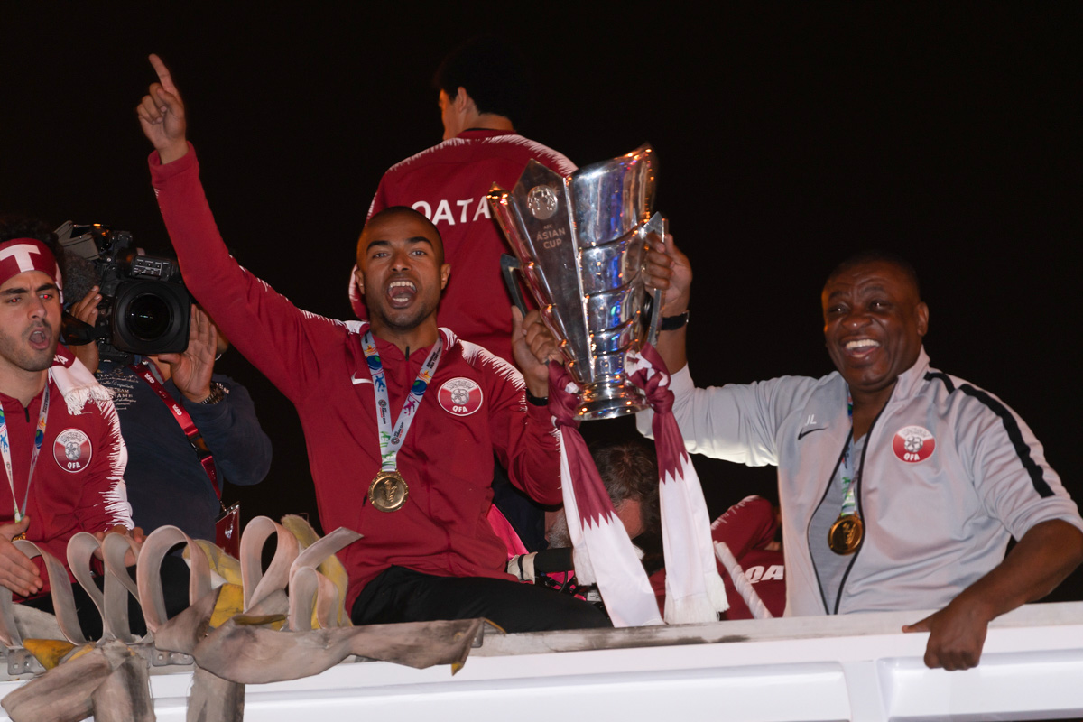 Qatar welcomes Asian Cup football champions home [Sorin Furcoi/Al Jazeera]
