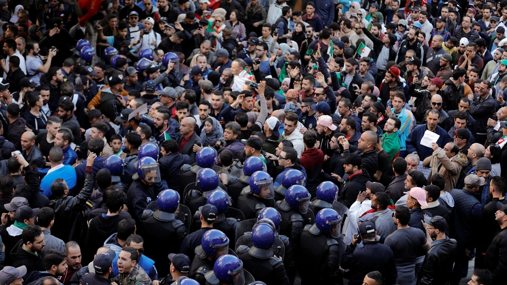 Tens of thousands have taken to the streets since protests began last month [Zohra Bensemra/Reuters]