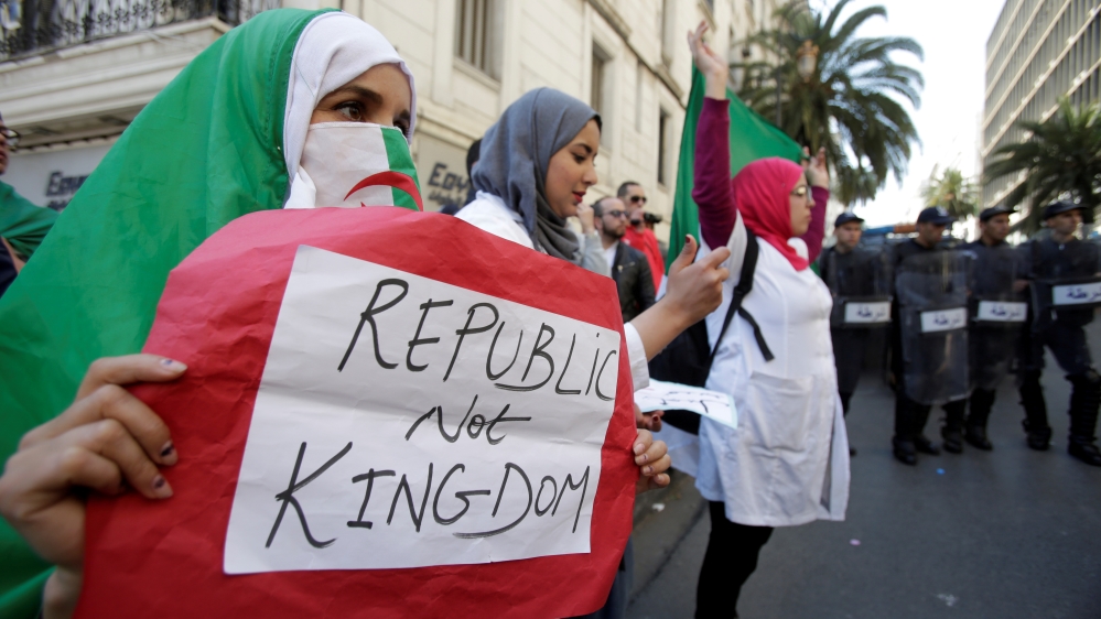 Bouteflika has faced three weeks of mass protests [Ramzi Boudina/Reuters]