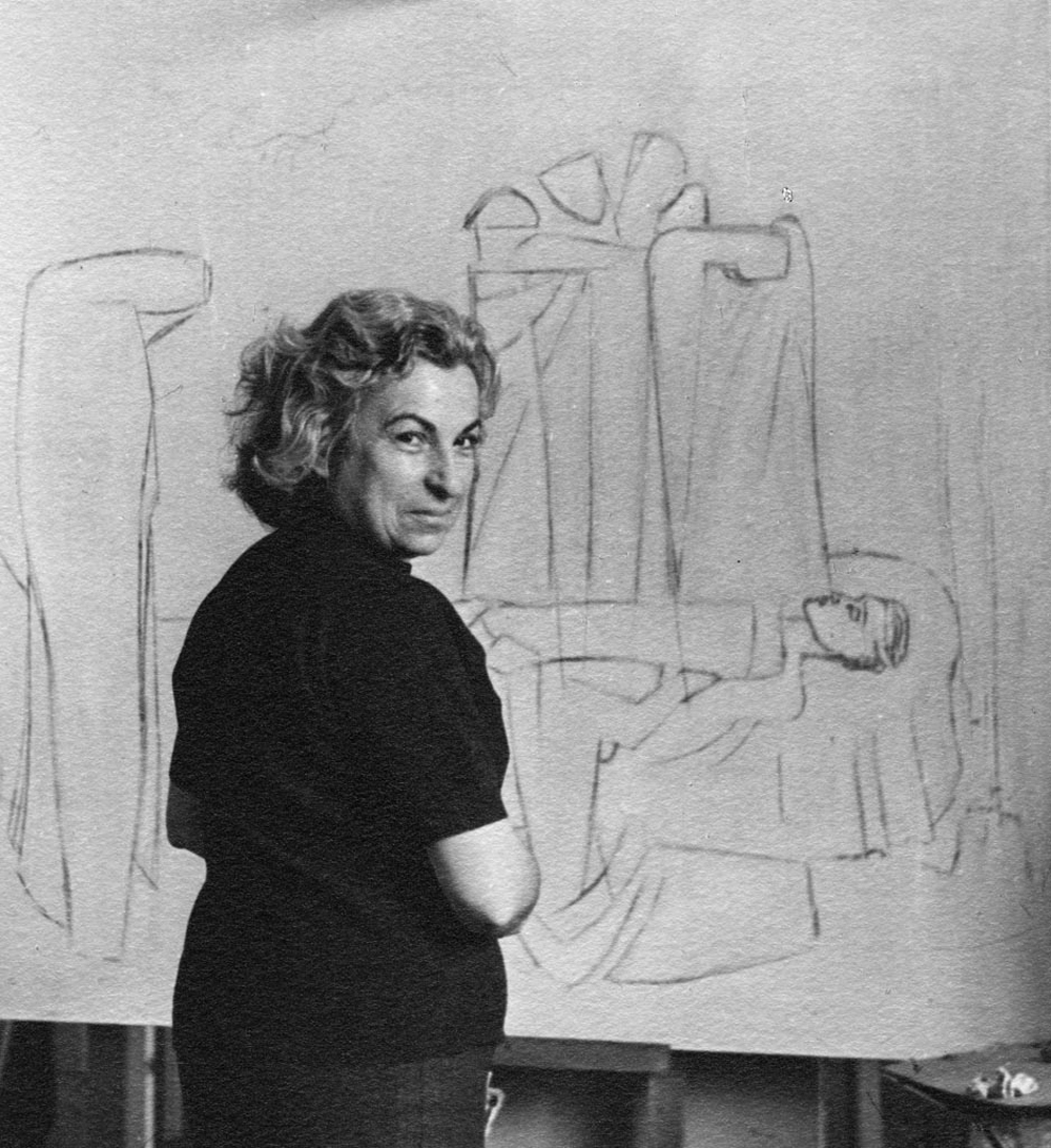 Armine Galentz (1920-2007) was born in Syria into a family of teachers who had escaped the Armenian genocide. A member of the Artists Union of Soviet Armenia, Galentz had a successful artistic career, exhibiting her works internationally [Cassandra Tavukciyan/@armenian_women_artists]