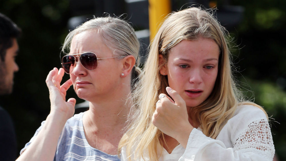 It was an emotional day for many Christchurch residents on Saturday [Michael Bradley/AFP]