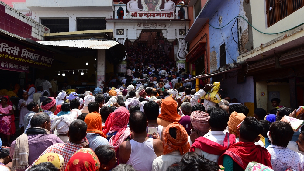 Ram Navami that marks the birth of Ram is celebrated in Ayodhya [Amar Deep Sharma/Al Jazeera]