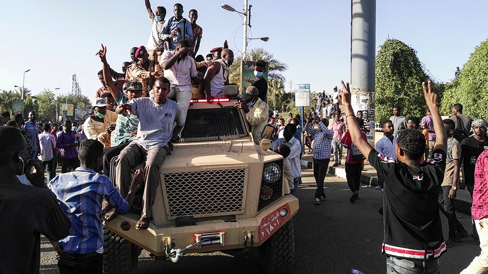 Army officers have tried to defend the demonstrators during clashes with the security services [AFP]