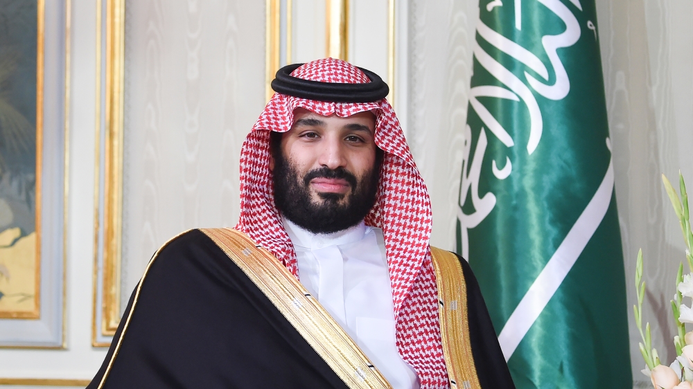 FILES) In this file photo taken on November 27, 2018 Saudi Arabia''s Crown Prince Mohammed bin Salman is pictured while meeting with the Tunisian President at the presidential palace in Carthage on th