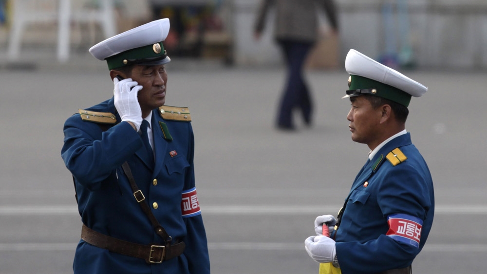 North Korean traffic cops