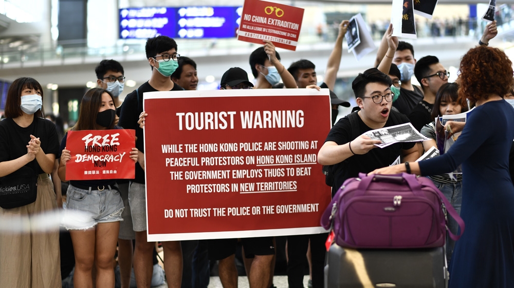 Hong Kong airport protests