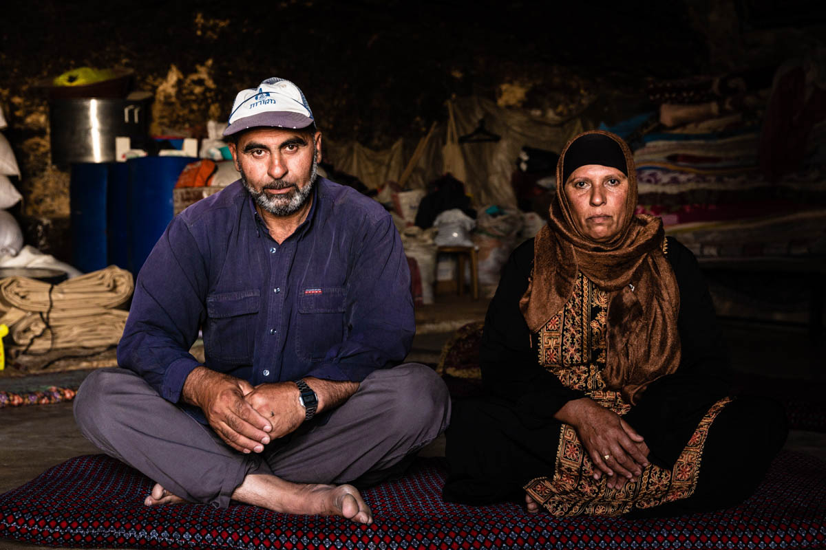 Um Mohammed and Abu Mohammed are traditional cave dwellers. “We never open a water tap, Um Mohammed says. This would be such a waste. We cherish every drop.” Masafer Yatta communities are not connect