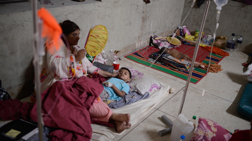Dengue symptoms include: fever, vomiting, fatigue, joint pain and severe headaches