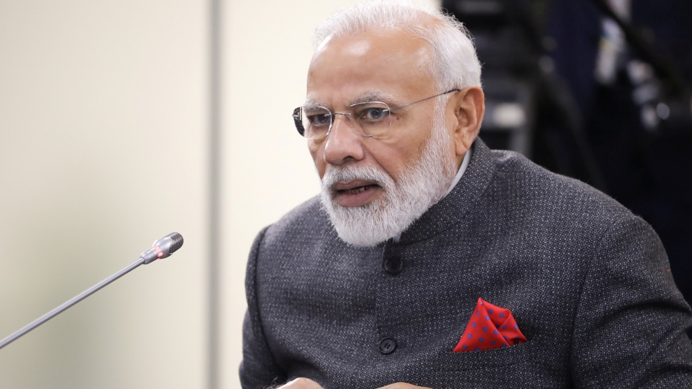 Indian Prime Minister Modi meets Russian President Putin in Vladivostok