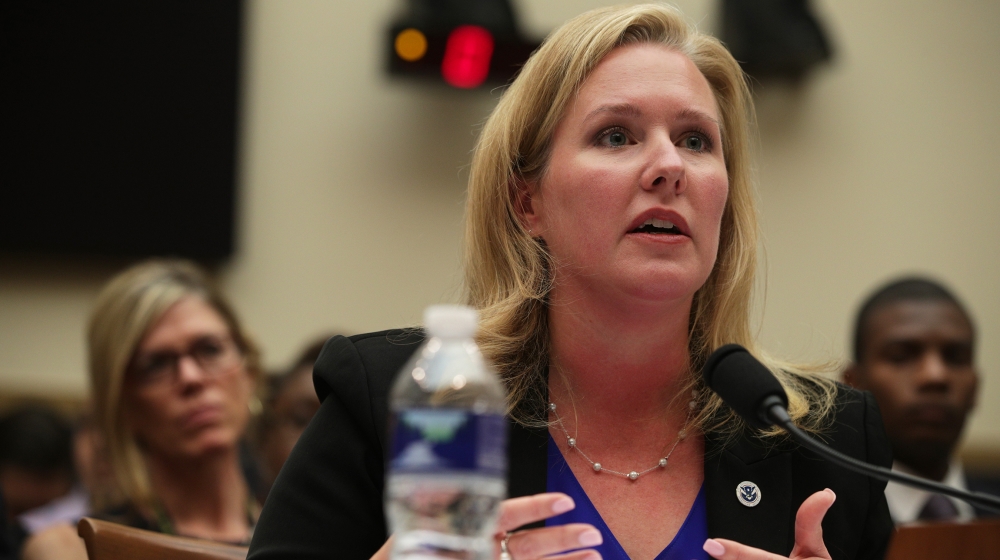 Elizabeth Neumann, Assistant Homeland Security Secretary for Threat Prevention and Security Policy in the Office of Strategy, Policy and Plans, testifies during a joint hearing before House Judiciary