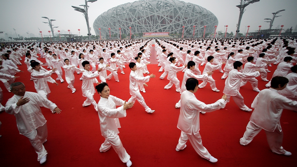 The Bird’s Nest Stadium in Beijing was designed for the Olympic Games in 2008.